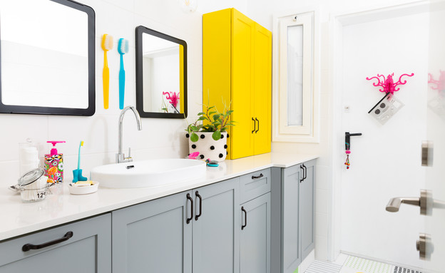 חדרי רחצה צבעוניים, 2 עיצוב רונה קינן פיש (צילום: סיגל בר אל)