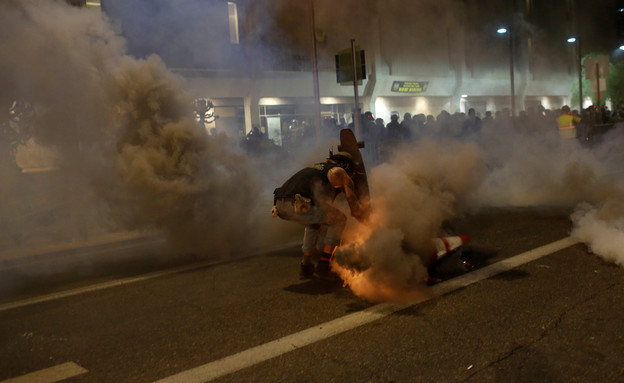 ההפגנות במיניאפוליס (צילום: רויטרס_)