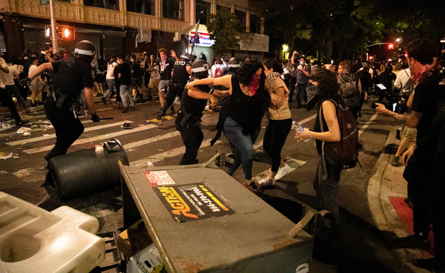 מהומות במיניאפוליס, ארה"ב (צילום: רויטרס)