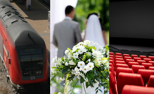 עיבוד: קולנוע, חתונה, רכבת (צילום: 123rf)