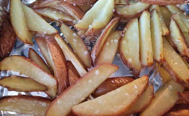 צ'יפס בתנור - אמצע הדרך