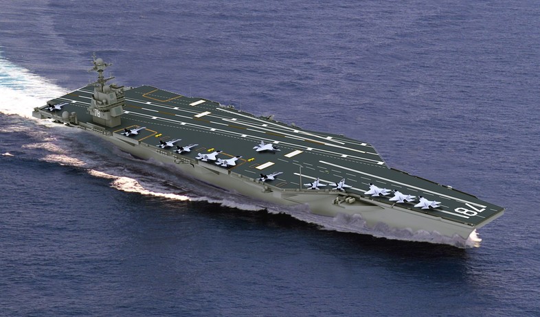 נושאת המטוסים ג'ראלד פורד (צילום: הצי האמריקאי)