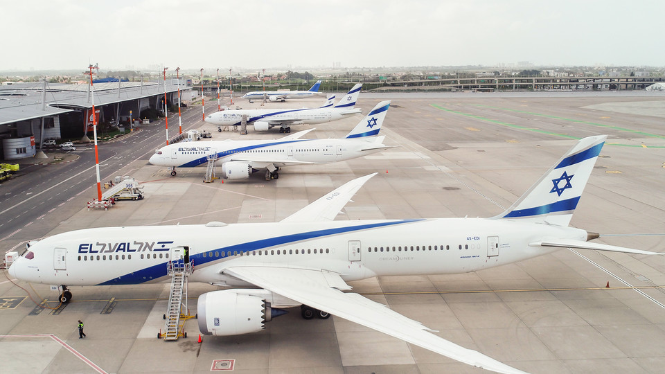 מטוסי אל על מושבתים (צילום: משה שי , פלאש/90 )