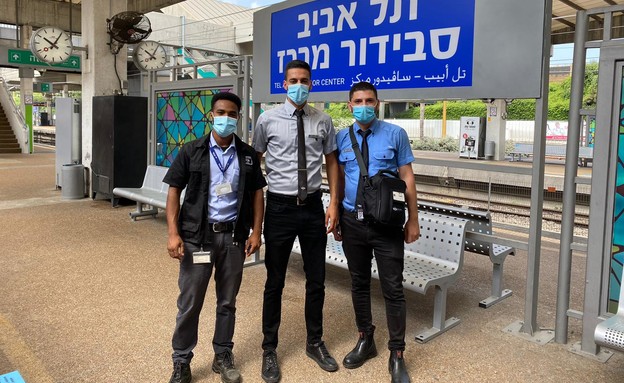 צוות הרכבת שהשתתף במבצע (צילום: רכבת ישראל)