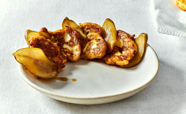 סירניקי – לביבות גבינה עם אגס מקורמל