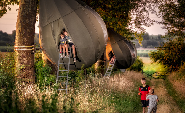 אוהלים דמויי טיפה (צילום: מתוך אתר www.visitlimburg.be)