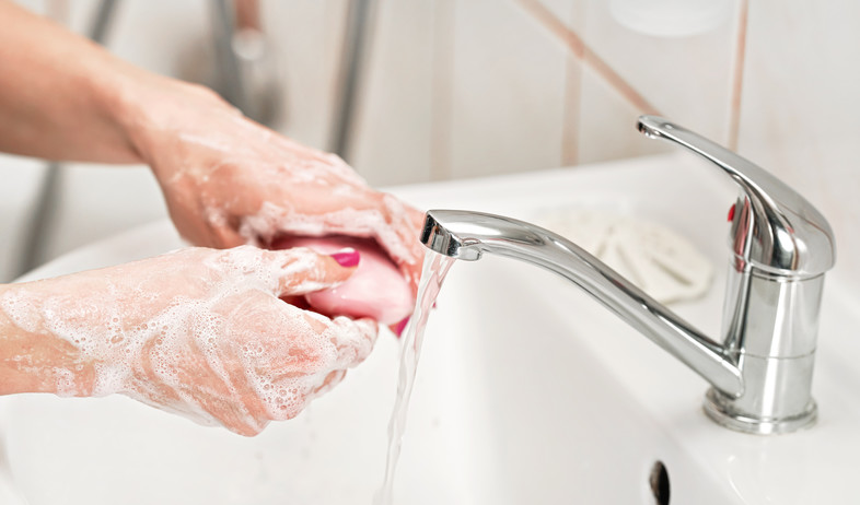 רחיצת ידיים (צילום:  Lubo Ivanko, Shutterstock)