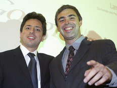 מייסדי גוגל לארי פייג' (מימין) וסרגי ברין (צילום: Ralph Orlowski, GettyImages IL)