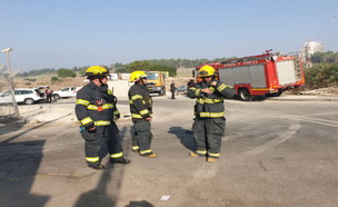 חשד לדליפת אמוניה (צילום: דוברות כבאות והצלה)