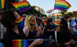 הפגנת להט"ב בורשה, פולין (צילום: Omar Marques, Getty Images)