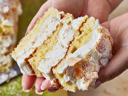 עוגת שכבות של קרין גורן - פרוסה