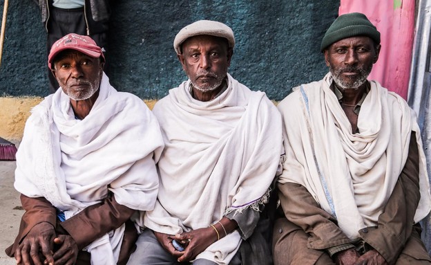 גברים מאחת הקהילות הנסתרות באתיופיה (צילום: באדיבות ד"ר מלכה שבתאי)