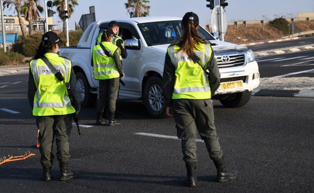שוטרים בזמן הסגר (צילום: משטרת ישראל)