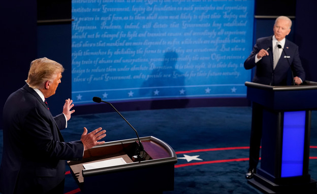 נשיא ארה"ב טראמפ והמתמודד הדמוקרטי לנשיאות ביידן (צילום: רויטרס)