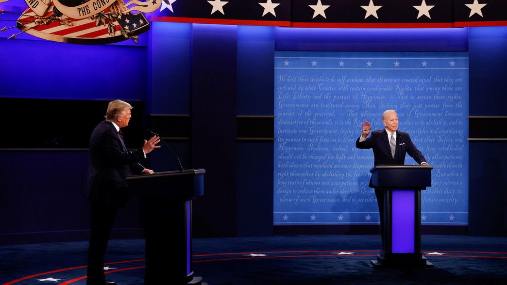 נשיא ארה"ב טראמפ והמתמודד הדמוקרטי לנשיאות ביידן