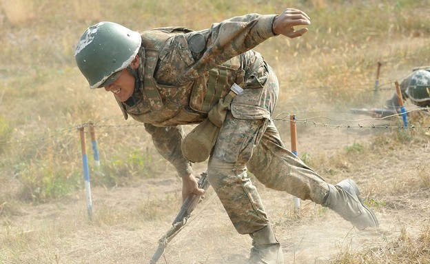 הלחימה (צילום: KAREN MINASYAN/AFP, GettyImages)