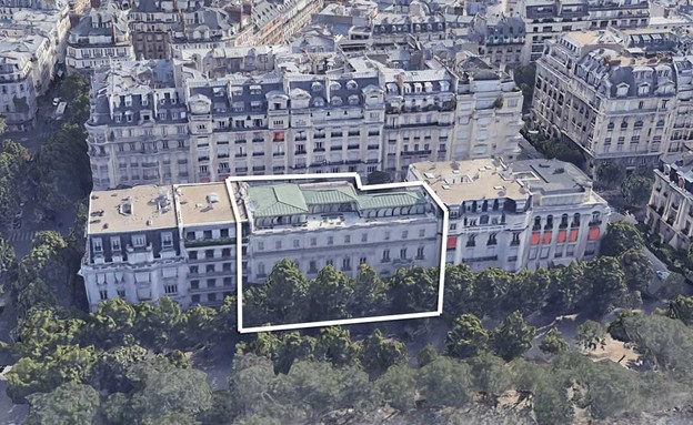 אחוזתו של המלך מוחמד בפריז (צילום: google earth)