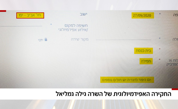 החקירה האפידמיולוגית של גמליאל (צילום: N12)