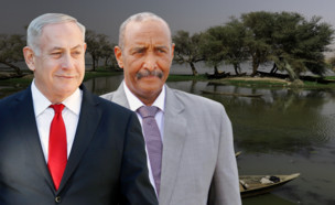 בנימין נתניהו ונשיא סודן, עבדאל פתח אל בורהן (עיבוד: רויטרס_)