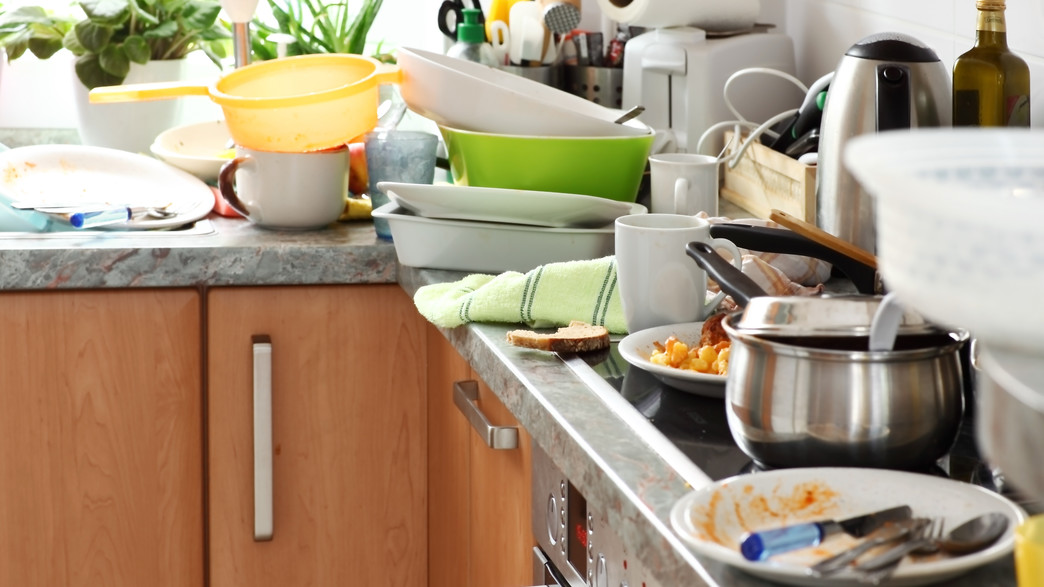 מטבח מלוכלך מטבח מלוכלך