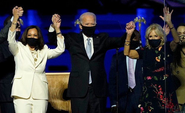 ג'יל ביידן וקאמלה האריס (צילום: Andrew Harnik/Pool/Getty Images)