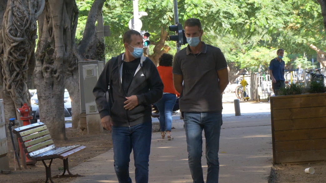 ספירת מסכות בתל אביב