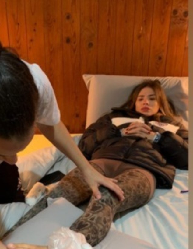 רוסלנה רודינה נפצעה. נובמבר 2020 (צילום: מתוך instagram)