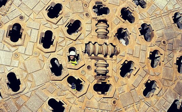 הישראלי שעובד בפרויקט המנהרות הגדול בעולם (צילום: אדיר בללי,  יח"צ)