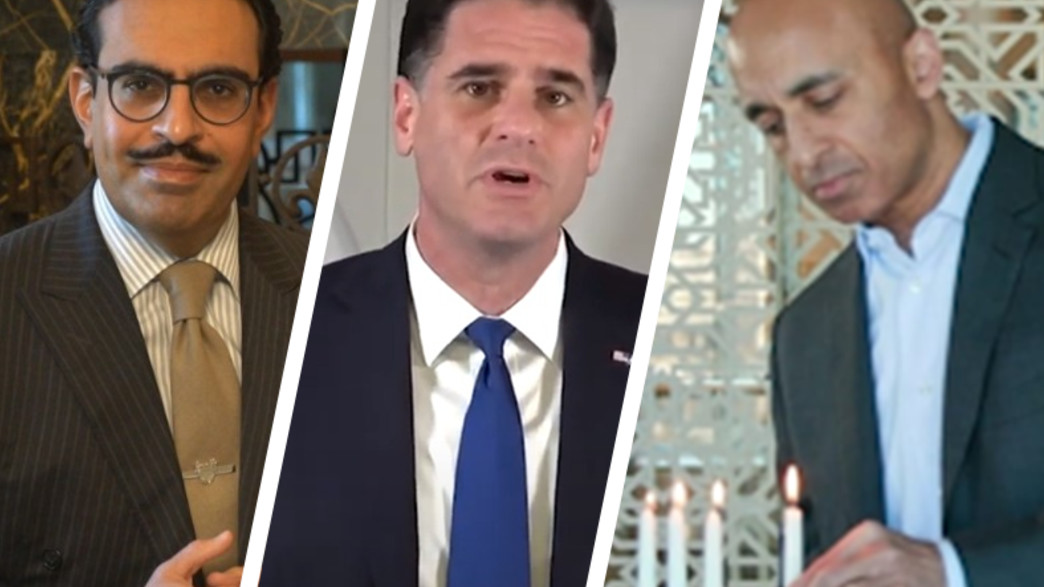 הדלקת נרות של שגרירי האמירויות ובחריין