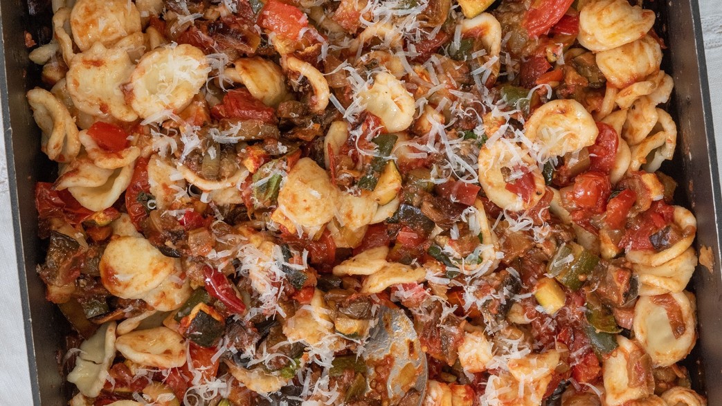 אוריקטה עם רטטוי בתנור