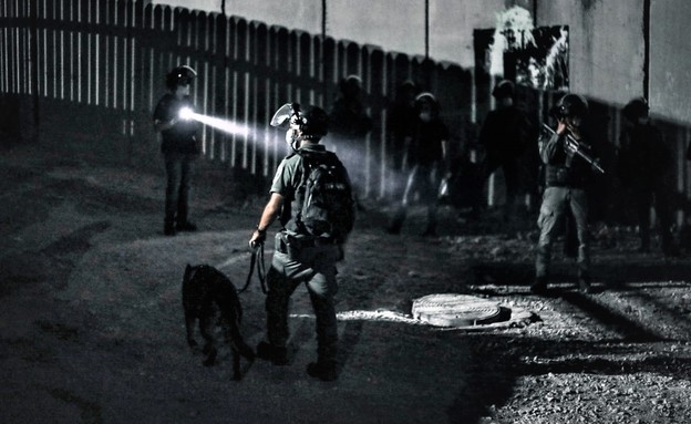 היחידה בפעולה (צילום: דוברות מג"ב, משטרת ישראל)
