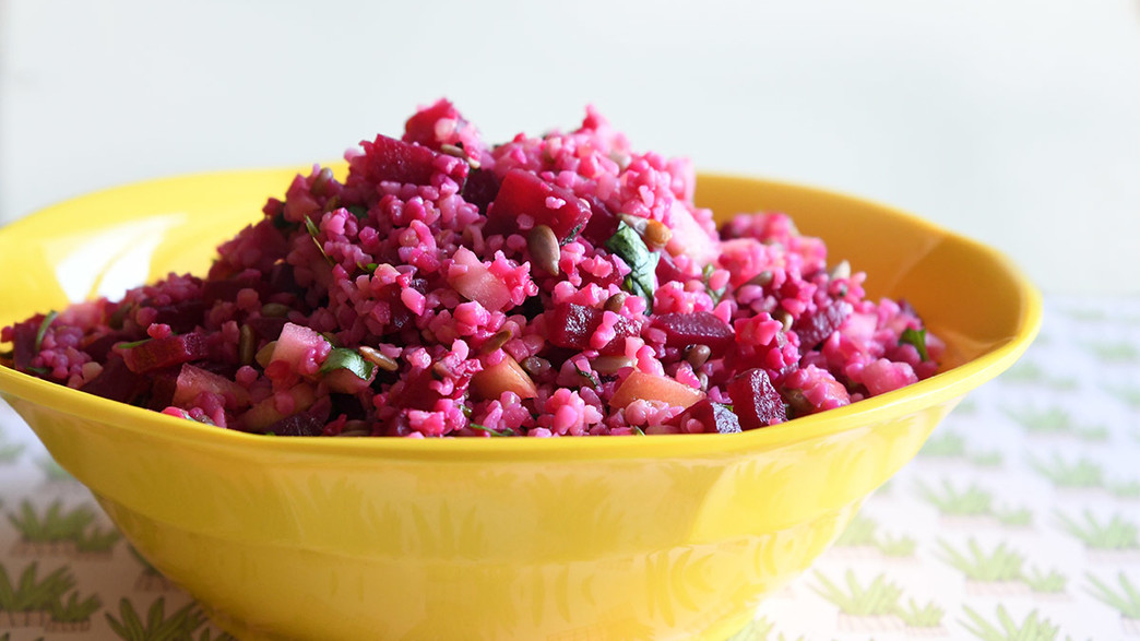 סלט בורגול עם סלק - רחלי קרוט