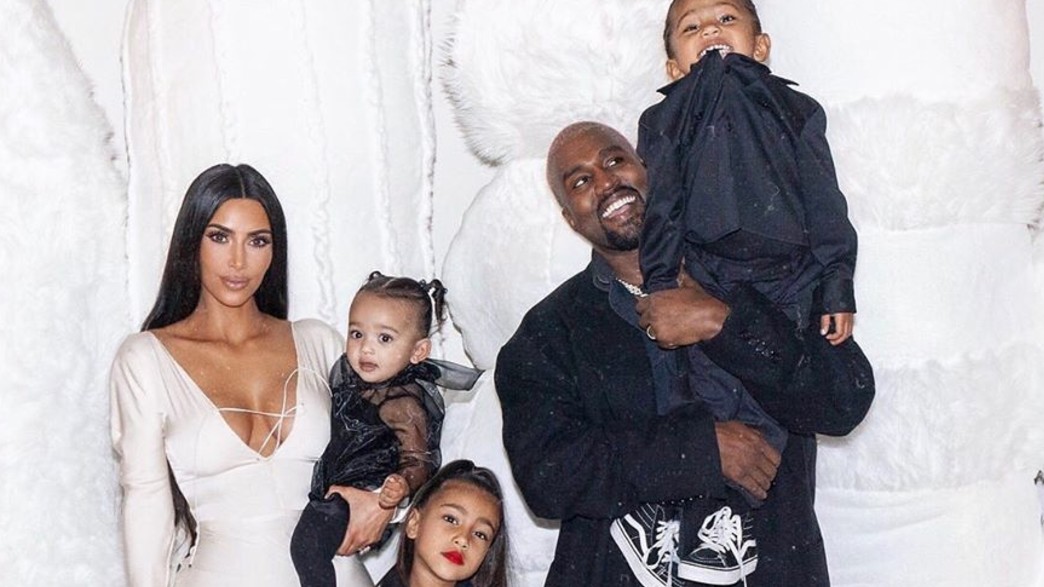 קים קרדשיאן, קניה ווסט והילדים