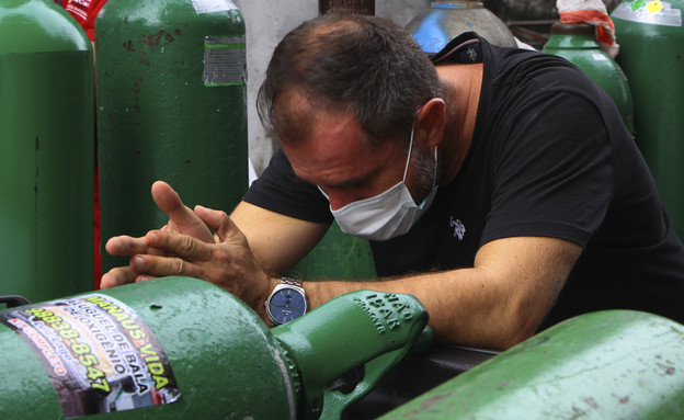 מחסור בחמצן בברזיל (צילום: AP Photo/Edmar Barros)
