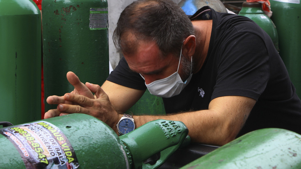 מחסור בחמצן בברזיל (צילום: AP Photo/Edmar Barros)