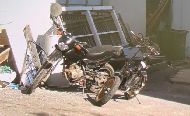 אופנוע גנוב (צילום: דוברות משטרת ישראל)
