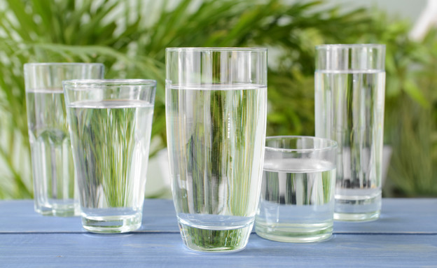 כוסות מים בגדלים שונים (צילום: Pixel-Shot, shutterstock)