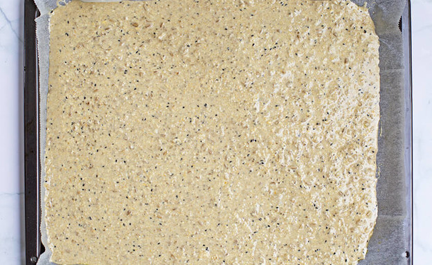 קרקרים בריאים - לפני אפייה