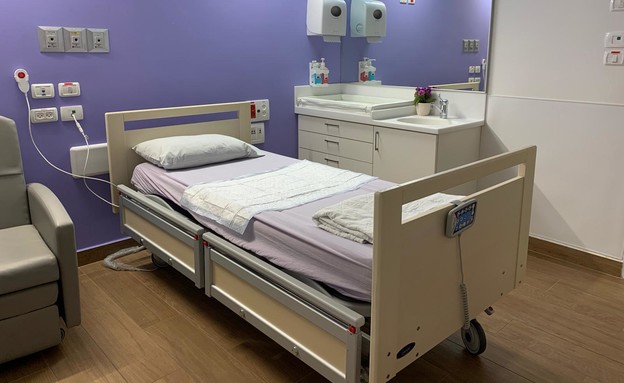 חדר הלידה של קורין גדעון (צילום: בית החולים איכילוב)