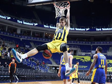 73% הצלחה בזריקות ל-2 נקודות (EuroLeague) (צילום: ספורט 5)
