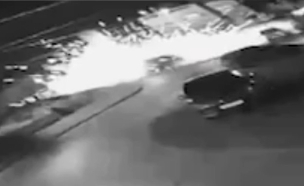 פיצוץ הרכב בקלנסוואה (צילום: איתי דגן , פרטי)