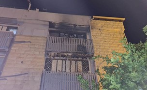 המבנה שנשרף בבית שאן (צילום: דוברות כבאות והצלה)