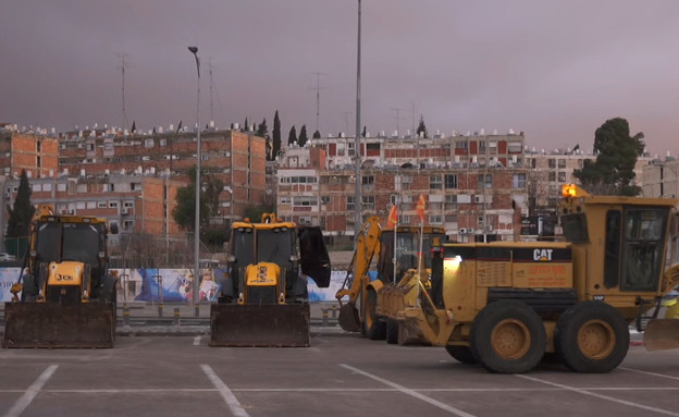 היערכות שיא לשלג בירושלים (צילום: מתוך 