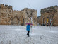 שלג בירושלים (צילום: אוליביה פיטוסי, פלאש/90 )