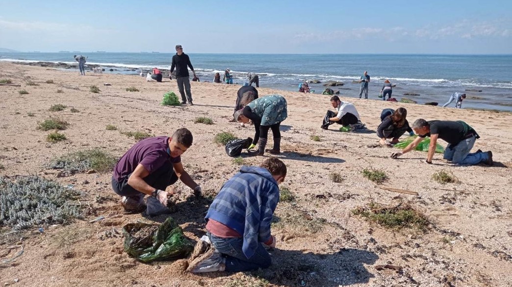 מבצע ניקוי זפת מחופי שבי ציון מבצע ניקוי זפת מחופי שבי ציון