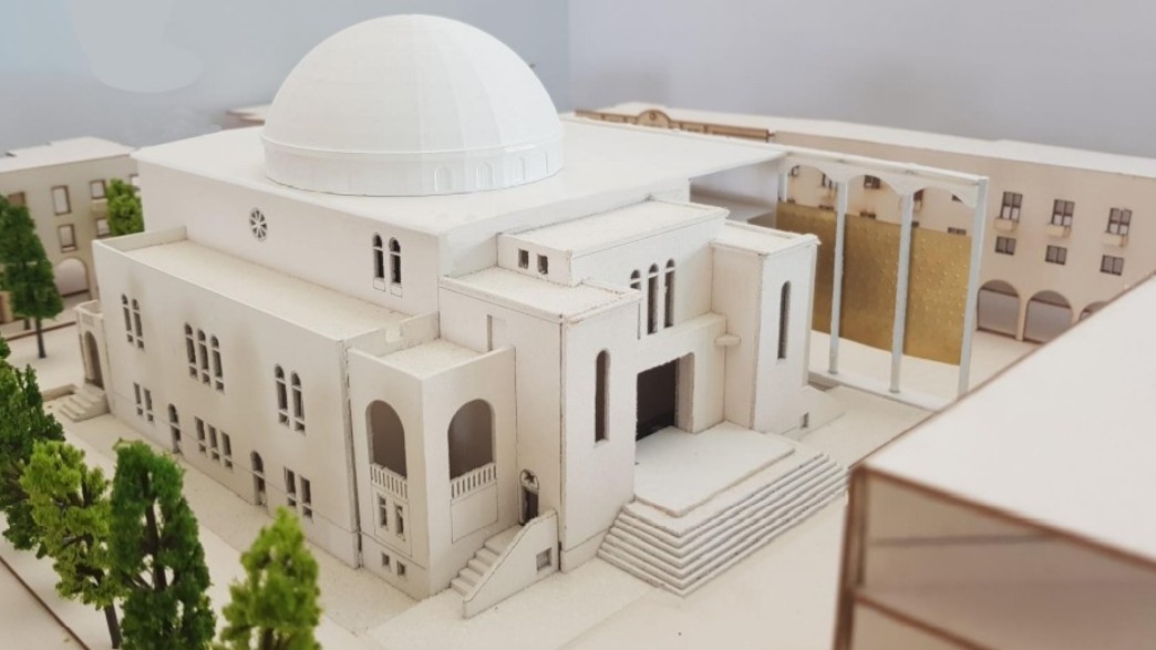 שיפוץ בית הכנסת הגדול. הדמיה שיפוץ בית הכנסת הגדול. הדמיה