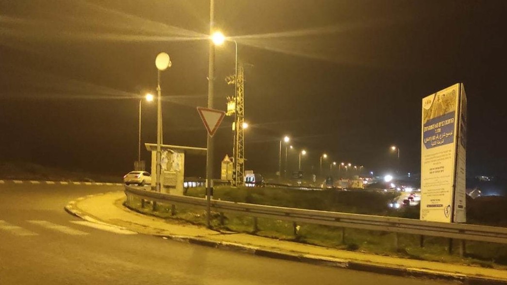 זירת ניסיון הפיגוע בכביש 60