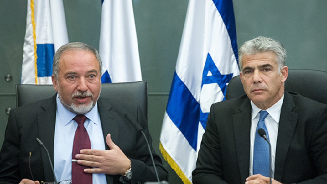 יאיר לפיד ואביגדור ליברמן יאיר לפיד ואביגדור ליברמן