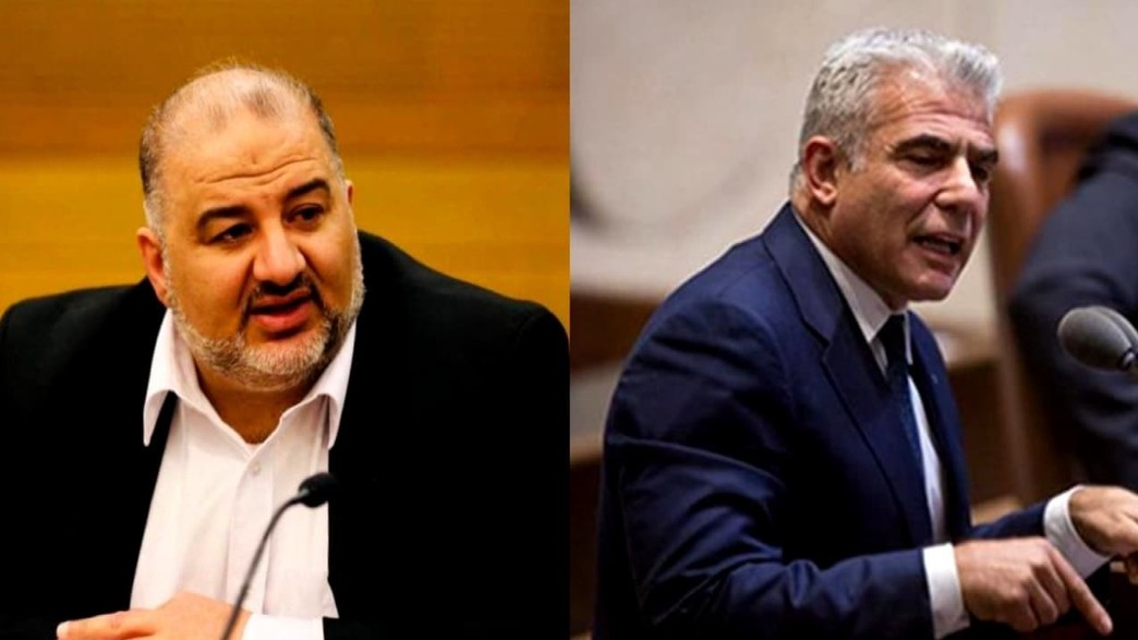 יאיר לפיד ומנסור עבאס יאיר לפיד ומנסור עבאס