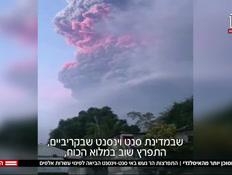התפרצות הר געש באיי סנט וינסנט (צילום: חדשות)